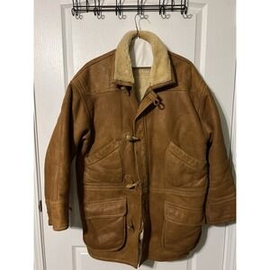 VTG Blue Duck Made In USA Genuine Sheepskin 100% Wool Bear Claw XL coat